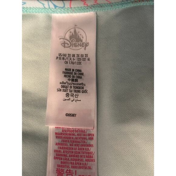 Disney Blue Mickey Mouse Tropical Print Swimsuit – Women’s 2X - Picture 3 of 7